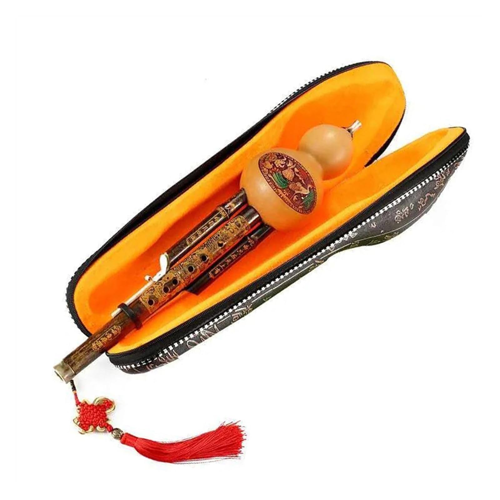 C Key Hulusi Tradicional Chino Calabaza Cucurbitáceas Flauta Étnica Instrumento De Viento De Madera Para Amantes De La Música Hulusi Profesional