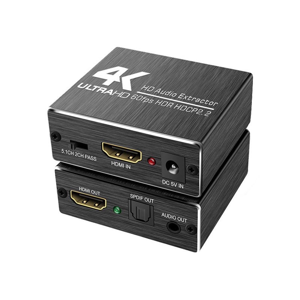 4K 60Hz Optical 3,5 mm Stereo Audio Audio HDMPatible Extractor Converter Audio Splitter Adapter HDR HDR