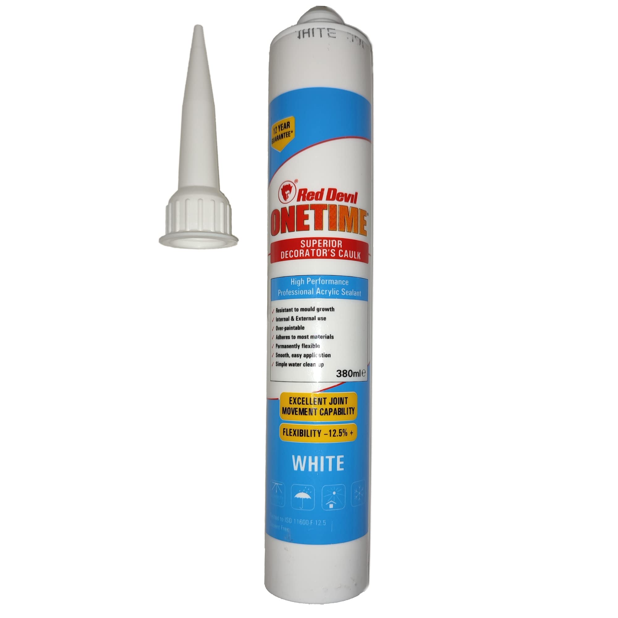 Red Devil Onetime Decorators Sealant Tube 380ml