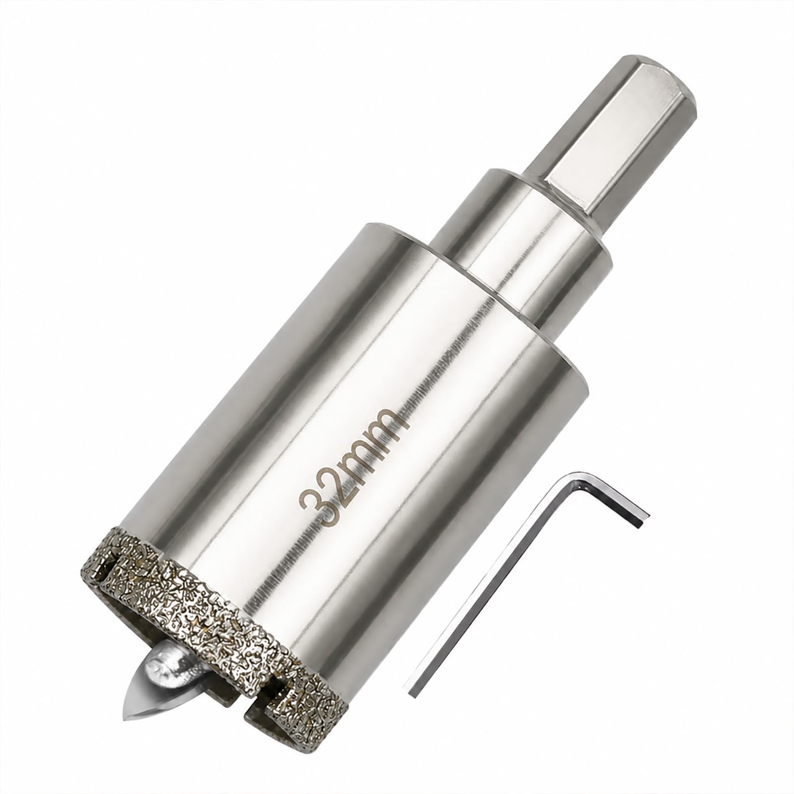 1PC Diamond Drill Bit with Center Pilot Hole, Diamond Hole Cutter, Professional Tile Hole Saw for Tile Glass Porcelain, Marble Ceramic Granite (32mm) — image 1