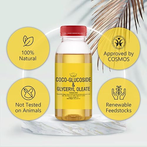 Miniatura 3 de OLEATO DE COCO-GLUCOSIDO Y Glicerilo - 882oz  882 oz - Potenciador de capas lípidas y agente espesante adecuado para preparaciones de limpieza