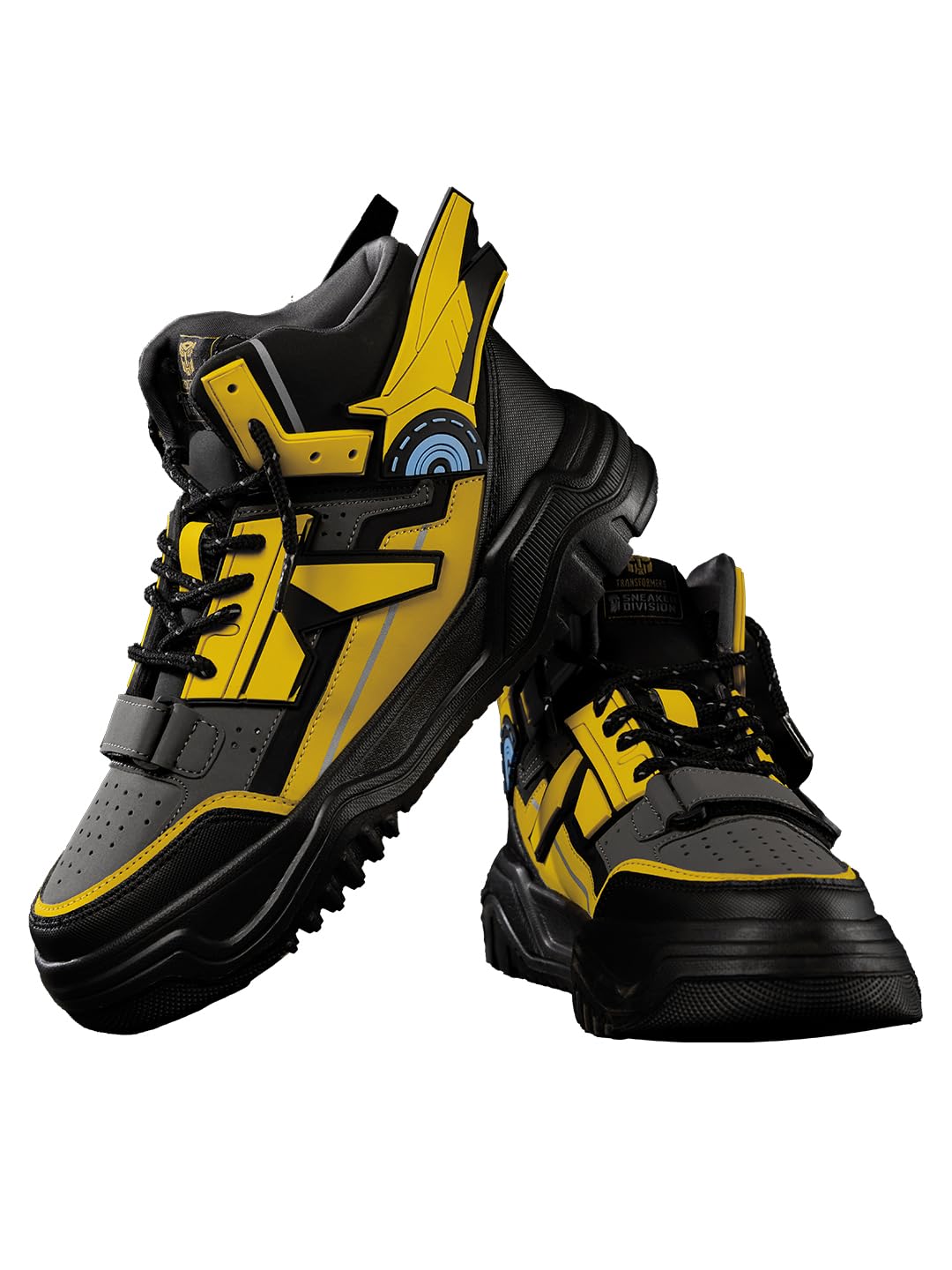 the souled store Transformers: Men and Boys Color Block Lace Up High Top Sneakers-picture-52