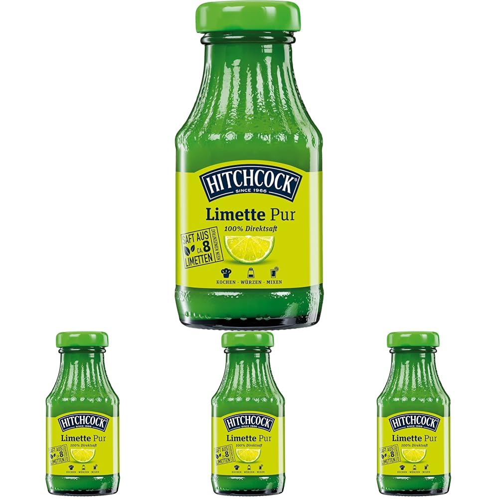 Hitchcock Limette Pur, (1 x 200 ml) (Packung mit 4)