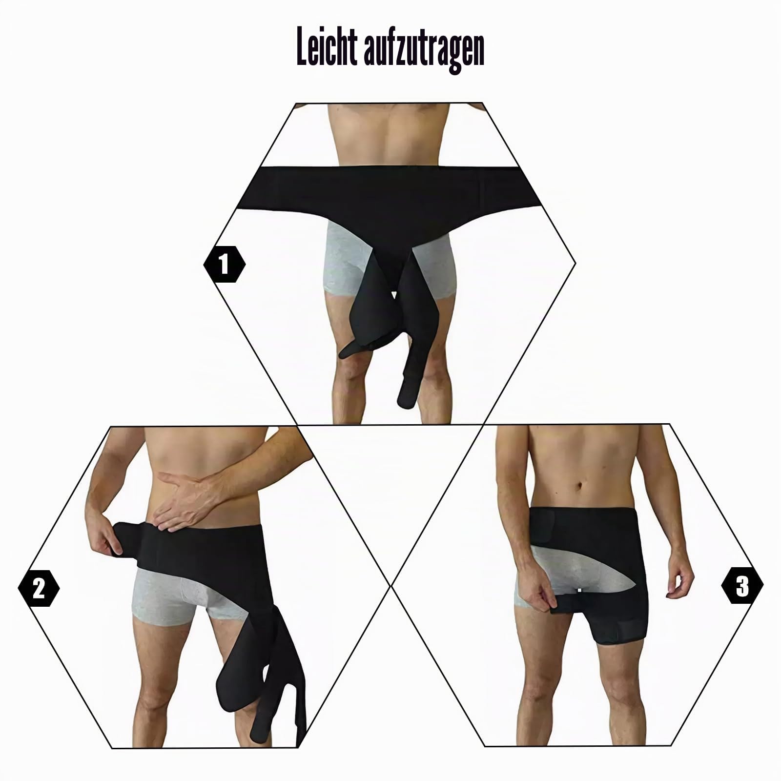 Celiodd Ischias Bandage Hüftbandage Oberschenkelbandage Orthopädische Bandage Zur Behebung von Schiasschmerzen Krafttrainingsgürtel, Verstellbare Unterstützung für Ischias-Hüftschmerzen