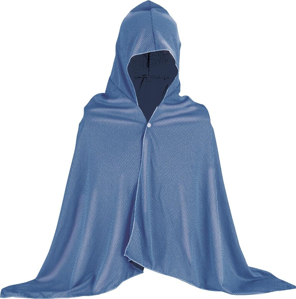 Amazon.co.jp: HAC 冷感ジャンボポンチョ ブルー W140×H80cm HAC4623