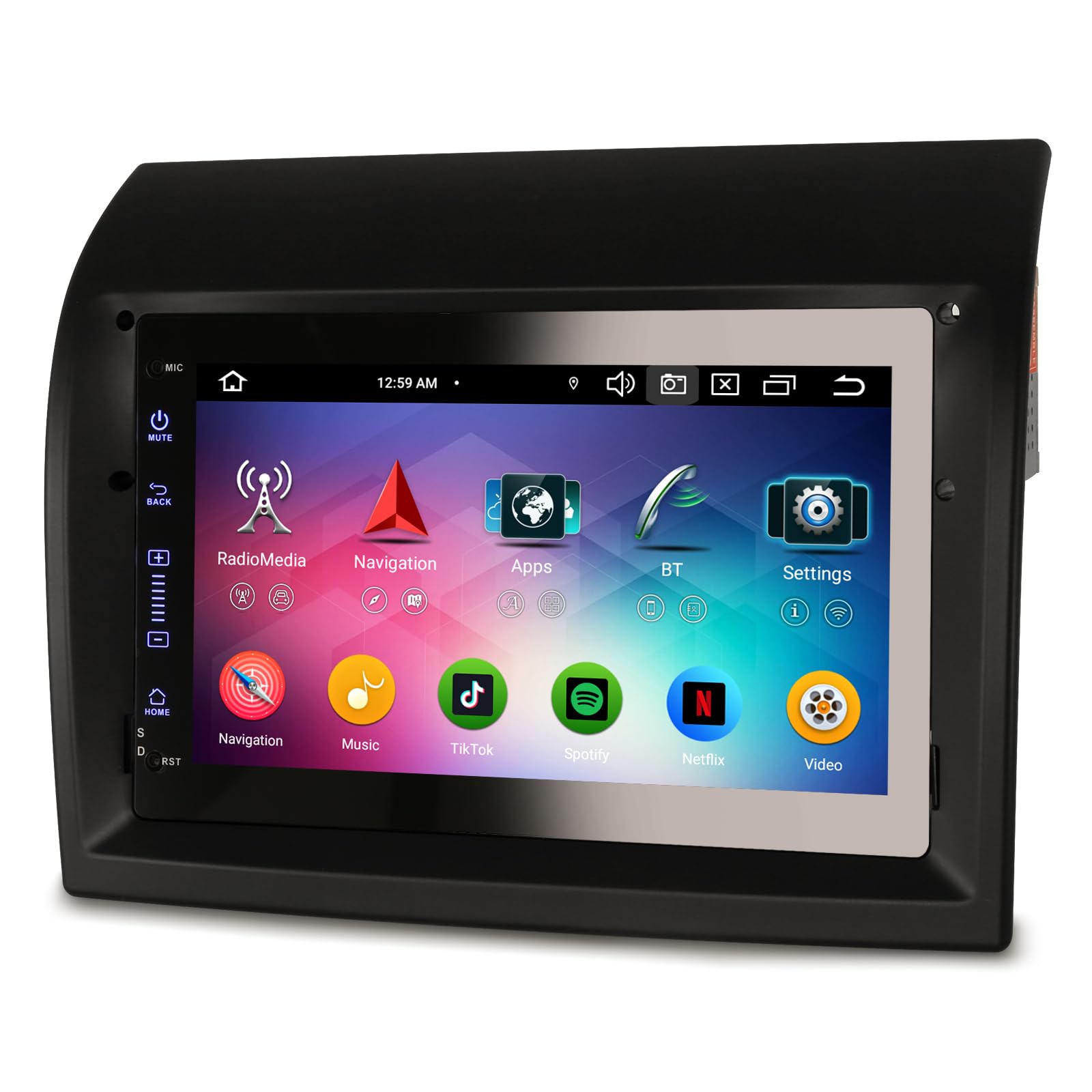 Android 14 8-Core 4GB+64GB Autoradio GPS Navigatore per Fiat Ducato, Citroen Jumper, Peugeot Boxer Supporta Bluetooth 5.0 Wireless CarPlay Android Auto WiFi 4G DSP FM Radio Canbus Touchscreen