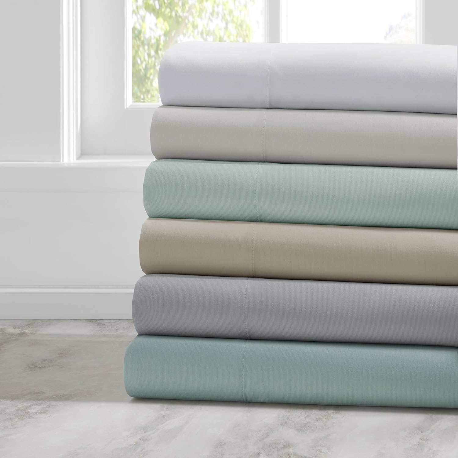 King Blue CoolMax Microfiber 4-Piece Sheet Set