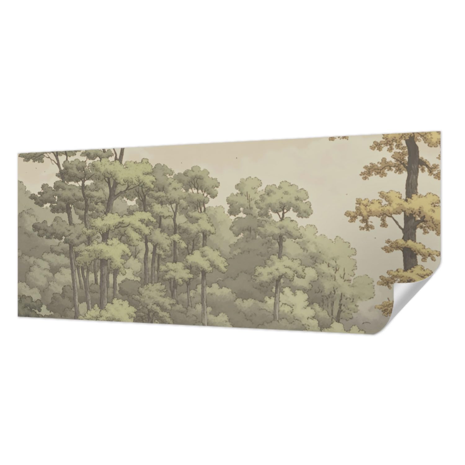Papier peint autocollant pour chambre à coucher déco idylle forestière salon panoramique