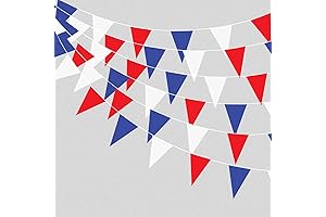 Red, White, and Blue Patriotic Fabric Decorations