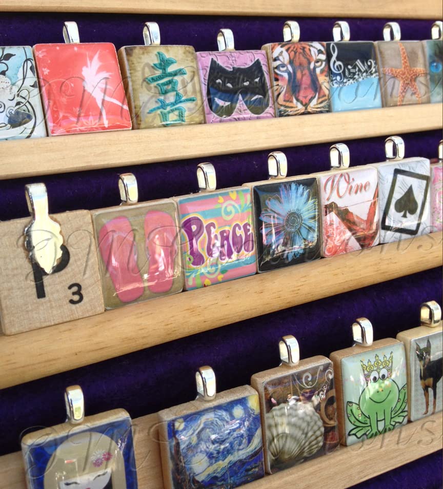 Miniatura 5 de Christmas Nature Foods Designs Game Piece Tile Pendants - BUY 2 or MORE, GET 1 FREE NECKLACE (Vintage Holly Berry)