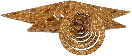 Miniatura 7 de Estrella dorada brillante para árbol Kurt Adler, de 5 puntas y 8 pulgadas