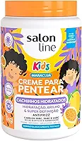 Salon Line, Creme para Pentear, Maracujá, Cachinhos Hidratados, Vegano - Para Cabelos Ondulados, Cacheados e Crespos, Salon Line, 1kg