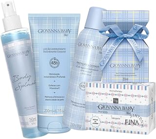 Kit Giovanna Baby Blue Body Splash, Deo Colonia, Loção Hidratante, Desodorante e Sabonete