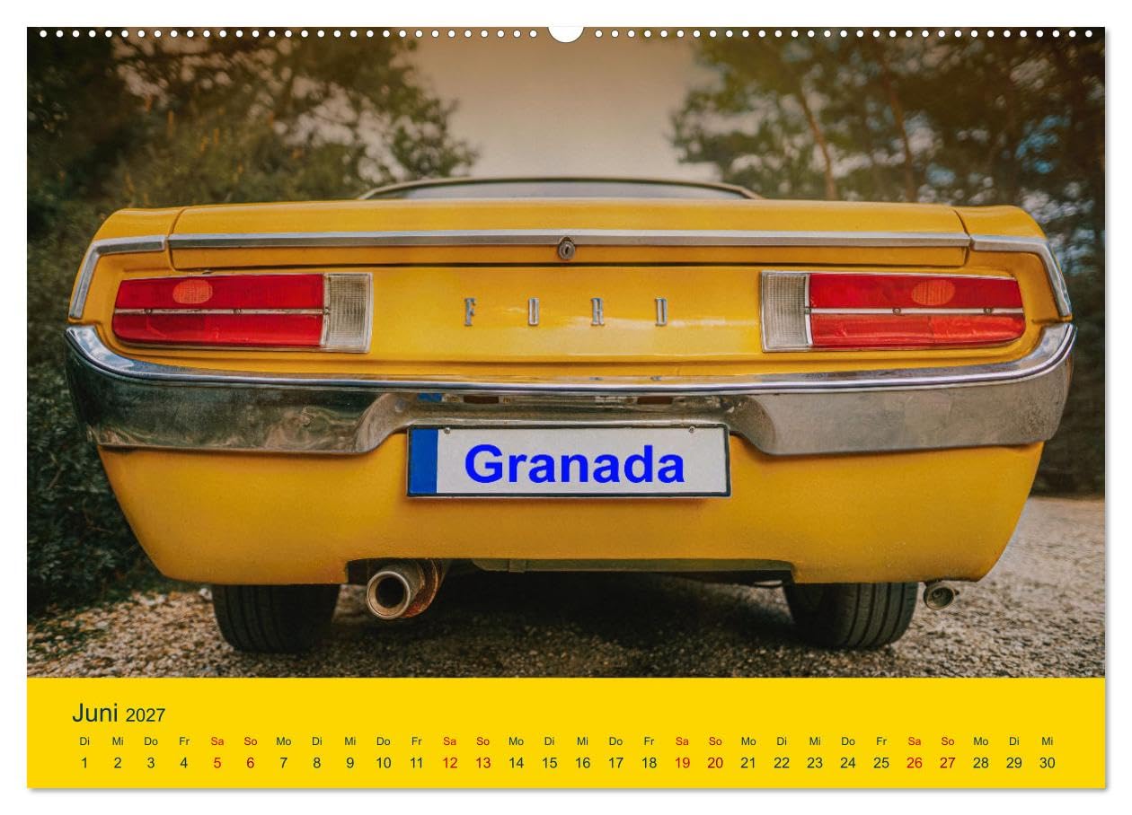 CALVENDO - Automobile Rêves des années 70 (calendrier mural 2027 de qualité supérieure DIN A2 paysage) - Impression artistique brillante : pour beaucoup étaient des voitures inaccessibles, un