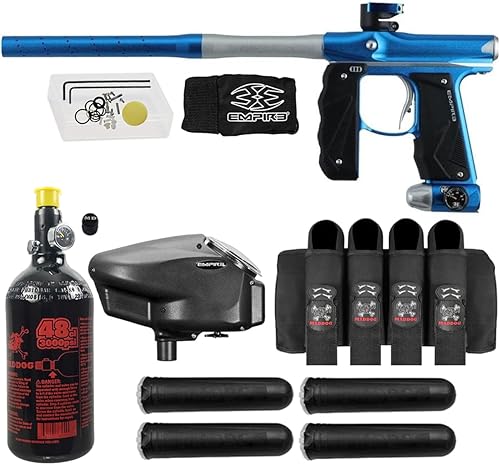 Miniatura 9 de Maddog Empire Mini GS Marcador de Pistola de Paintball Electrónico Completamente Automático con Tanque de Paintball HPA 48/3000, Cargador
