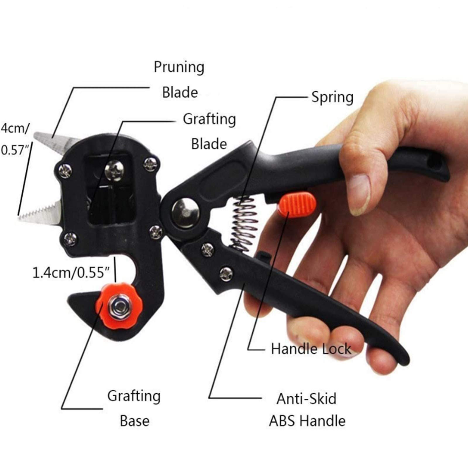 Attrezzi per innesti da giardino - Cesoie per innesti, cesoie per innesti Lame di ricambio Ramo di piante Ramoscello Vite Kit di utensili da taglio per alberi da frutto Giardino o prato