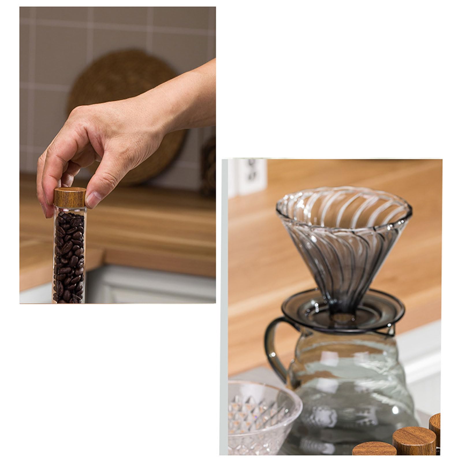PANGBOER Moderno scaffale a 12 scomparti per caffè a chicchi di caffè, salvaspazio, supporto per cucina o ufficio, espositore da cucina
