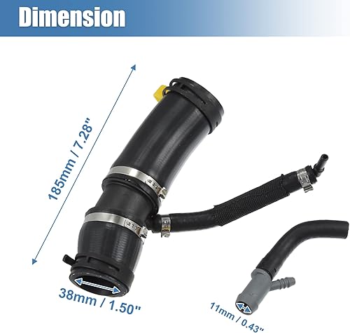 Miniatura 6 de X AUTOHAUX 1 Set Termostato Tubo Acelerador Cuerpo Calentador Manguera de Salida Nº LR049990/LR045239 para Land Rover Range Rover Discovery Defender