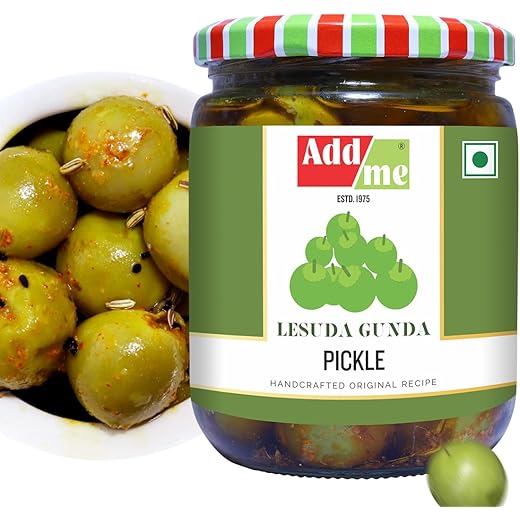 Rajasthani Lasoda Gunda Pickle 500gm - Glass Jar