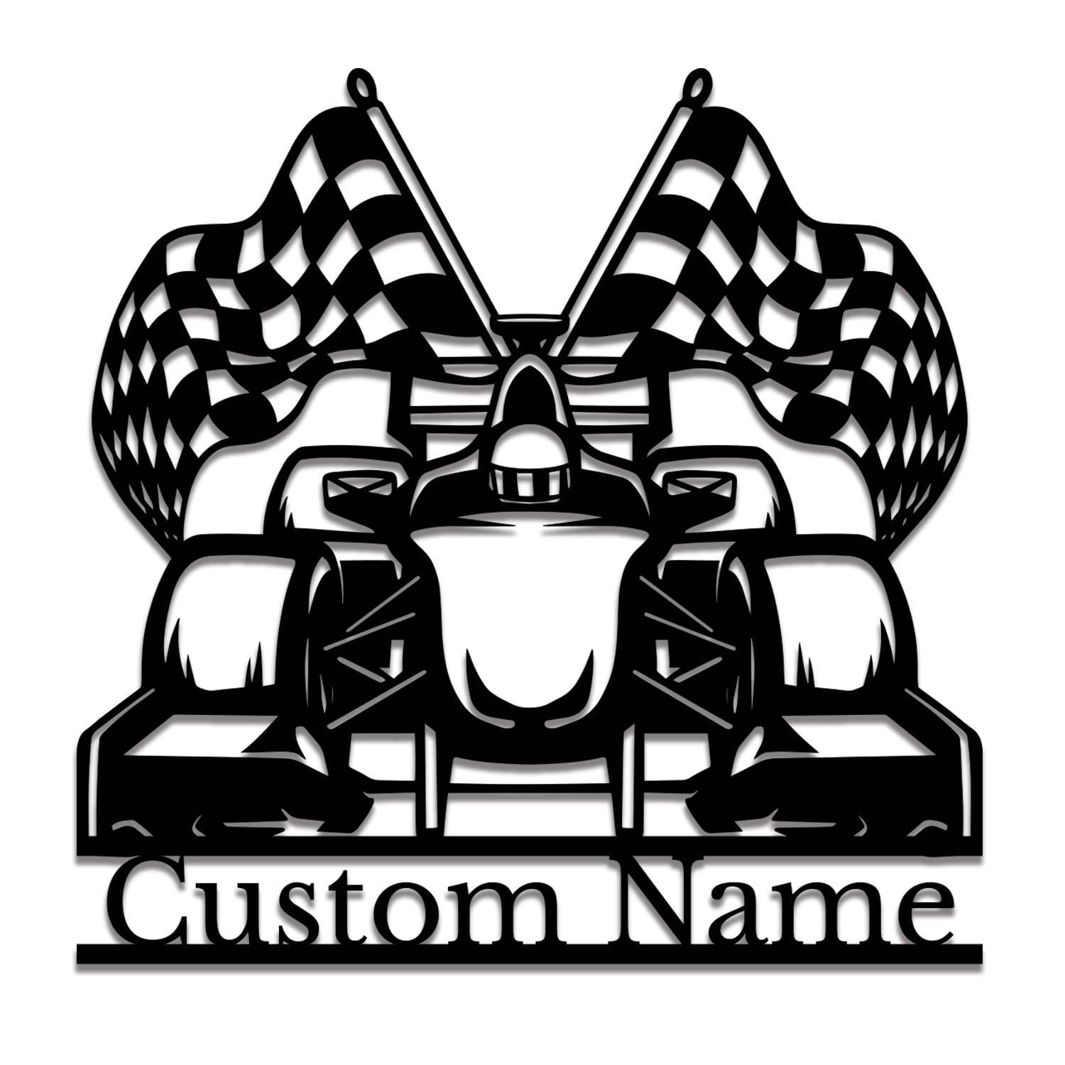 Survalue Racing D Personalized Custom Racing Metal Wall Decoration, Custom Racing Metal Wall Art, Personalized Wall Decor,Gifts For Racing Lovers (Racing D)