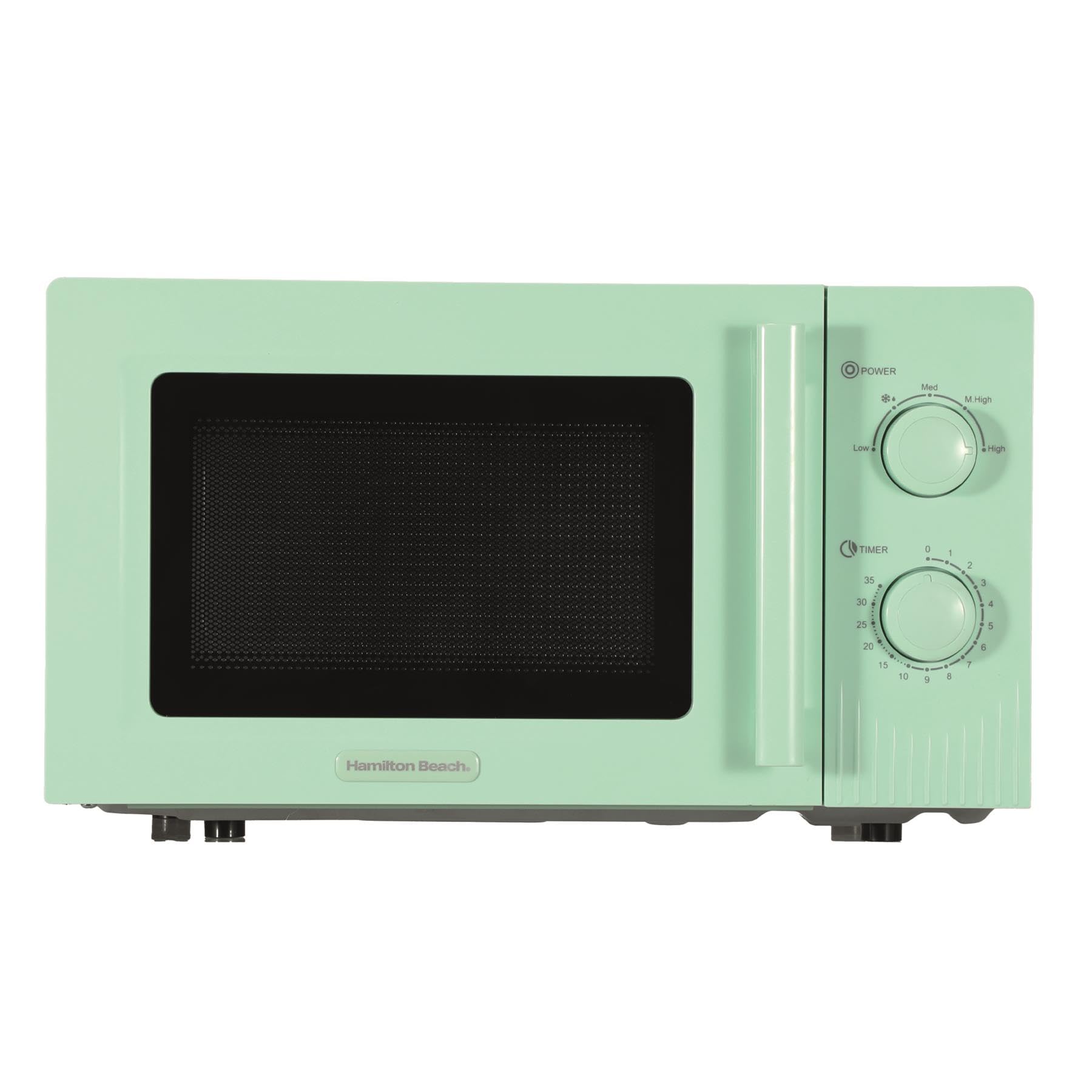 Hamilton Beach Microwave, 20L, Miami, 800W, Manual Dial Controls, Quick Defrost, 35 Min Timer, 5 Cooking Levels, Mojito Mint - HBMX20M โ image 1