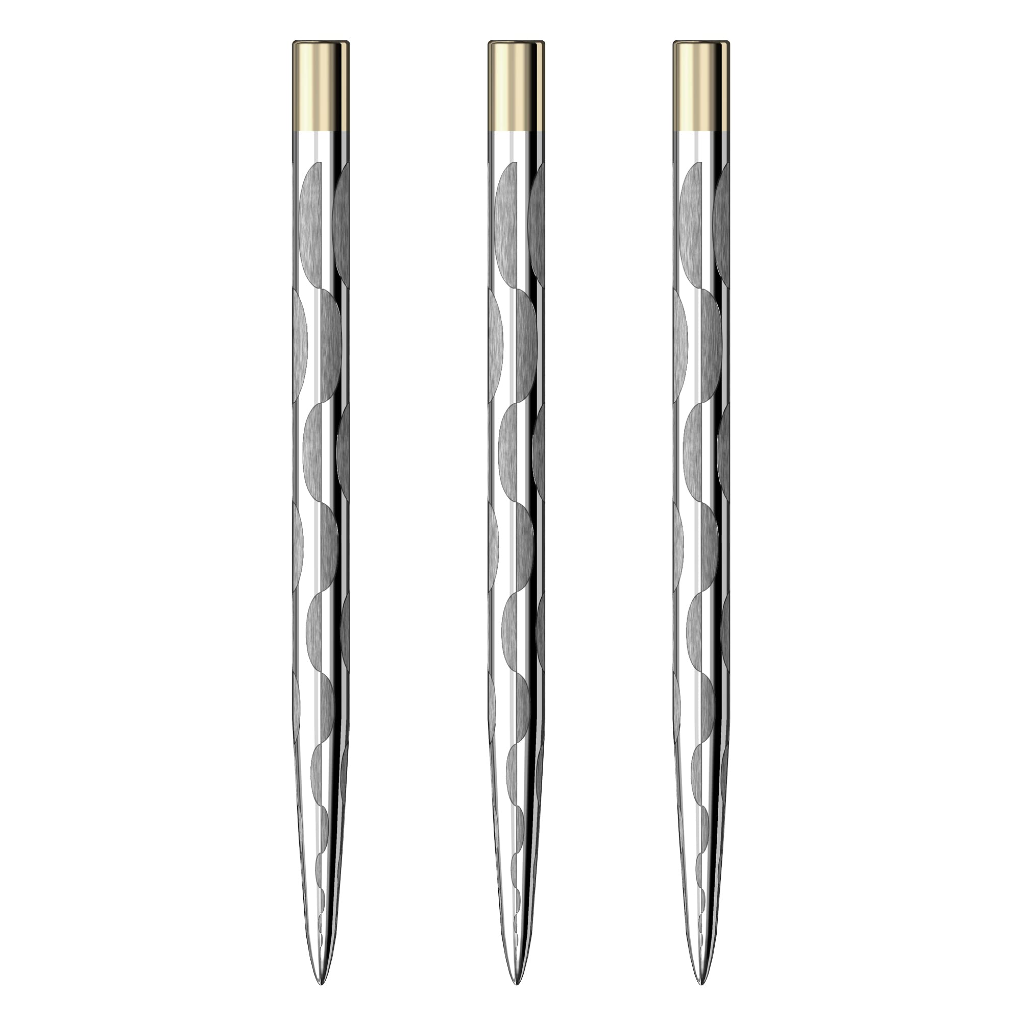 Mission Darts Laser Plus Lasered Steel Tip Points | Solid Arc | Silver 38mm