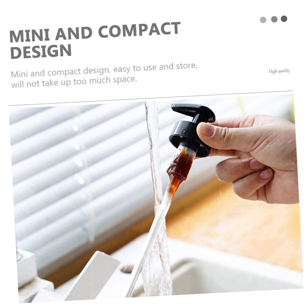 FOMIYES Essential Kitchen Tool 12 Pack Oyster Sauce Press Head Ketchup Pump Syrup Nozzle for Oyster Sauce Bottles