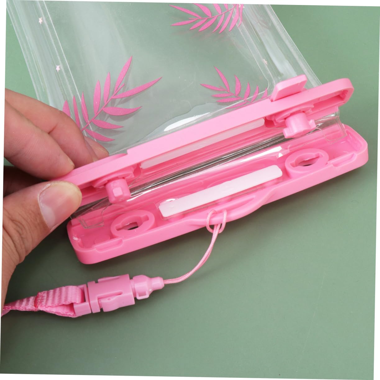 HOODANCOS PVC Waterproof Phone Pouch Storage Pouch for Diving Snorkeling and Boating Pink