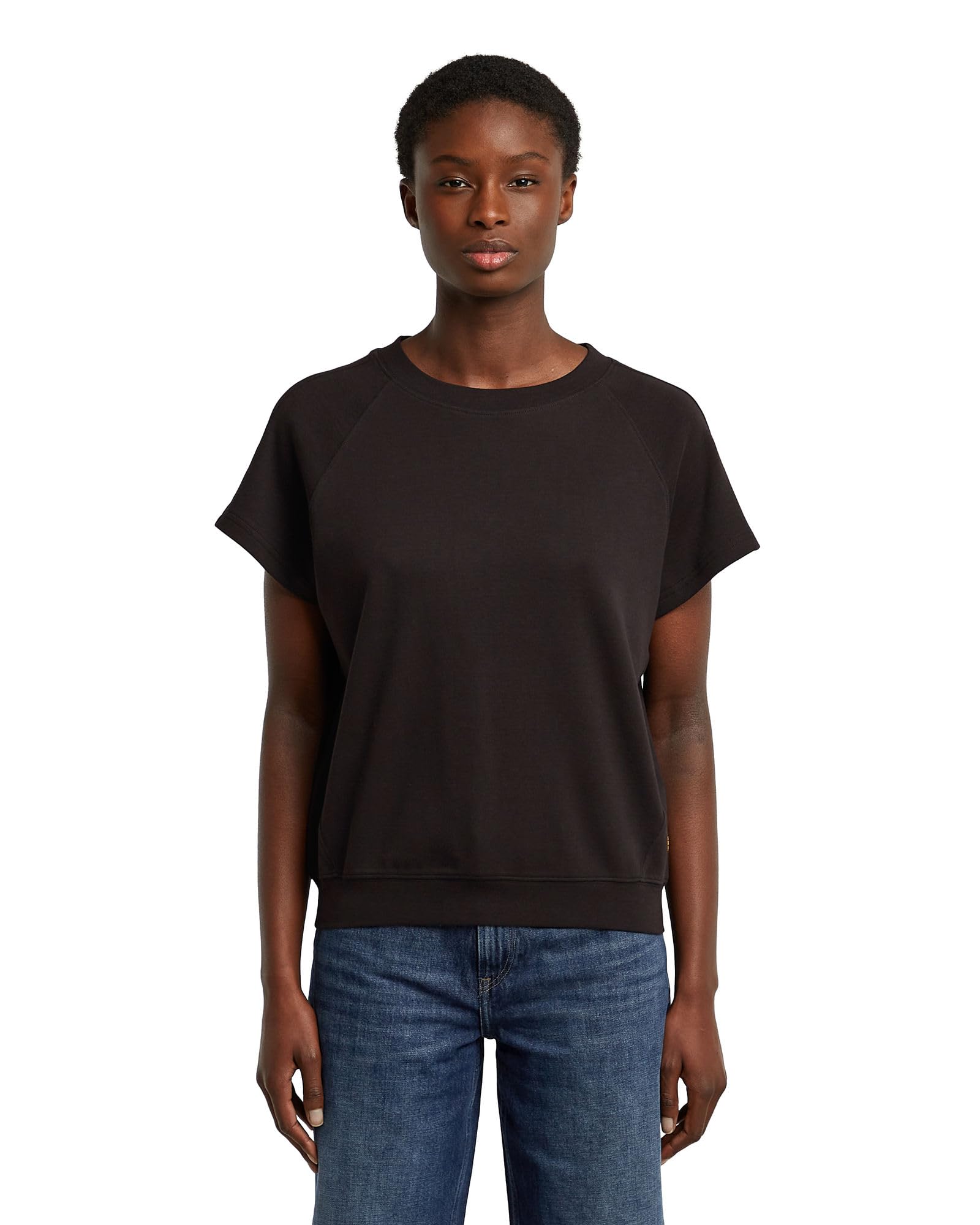 G-STAR 8719965012981 Raglan Top, Black (Dk Black D24512-d976-6484), L