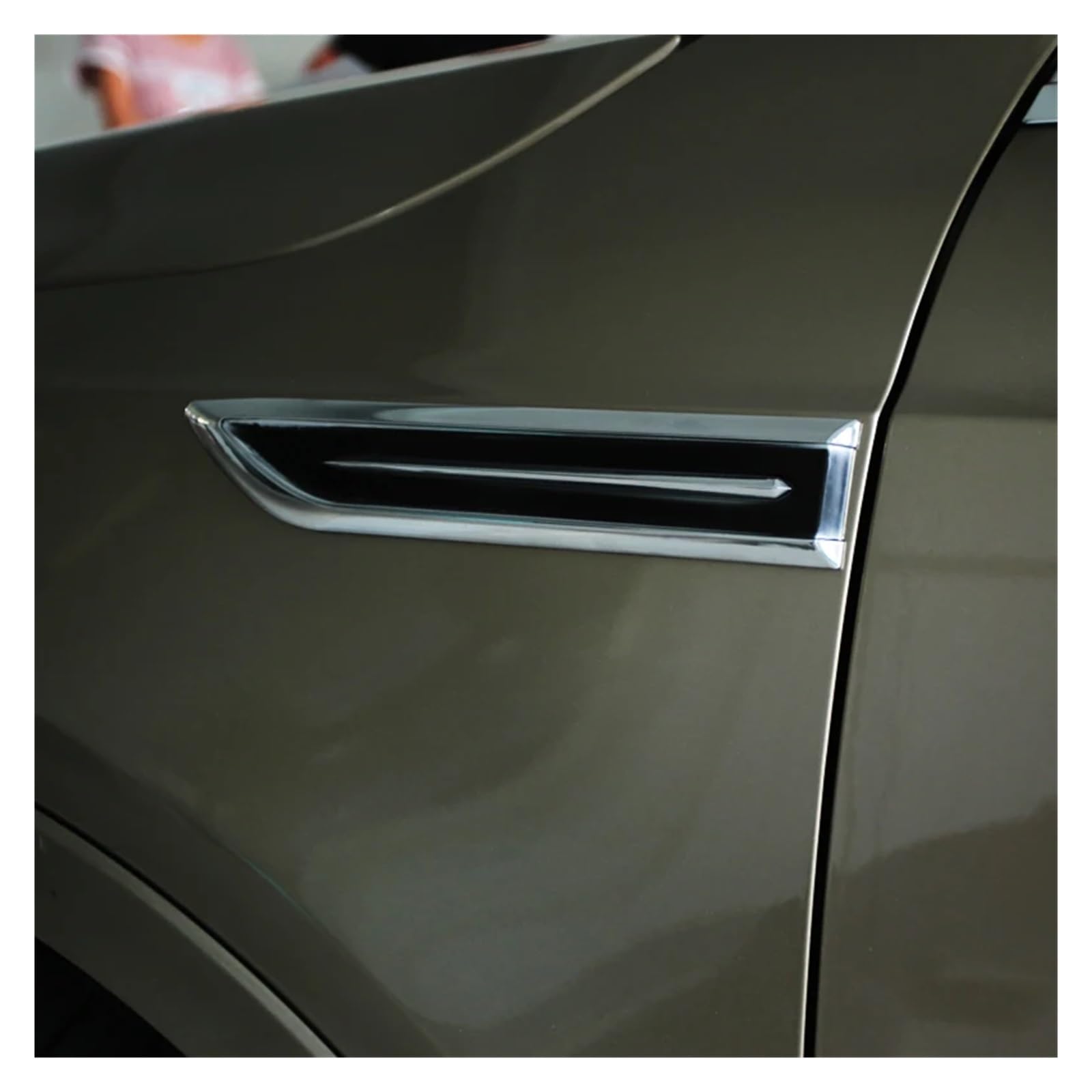 daili store ABS Chrome po stronie samochodu zmodyfikowane naklejki samochodowe kompatybilne z Audi A3 A4 A5 A6 Q3 Q5 Q7 naklejka akcesoria naklejka na samochód Car Styling
