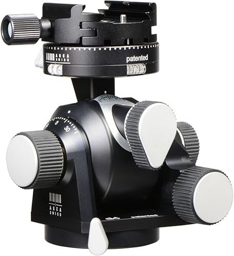 Miniatura 3 de Arca Swiss Cabezal de trípode con engranaje d4 con dispositivo clásico de ajuste rápido (placa no incluida)