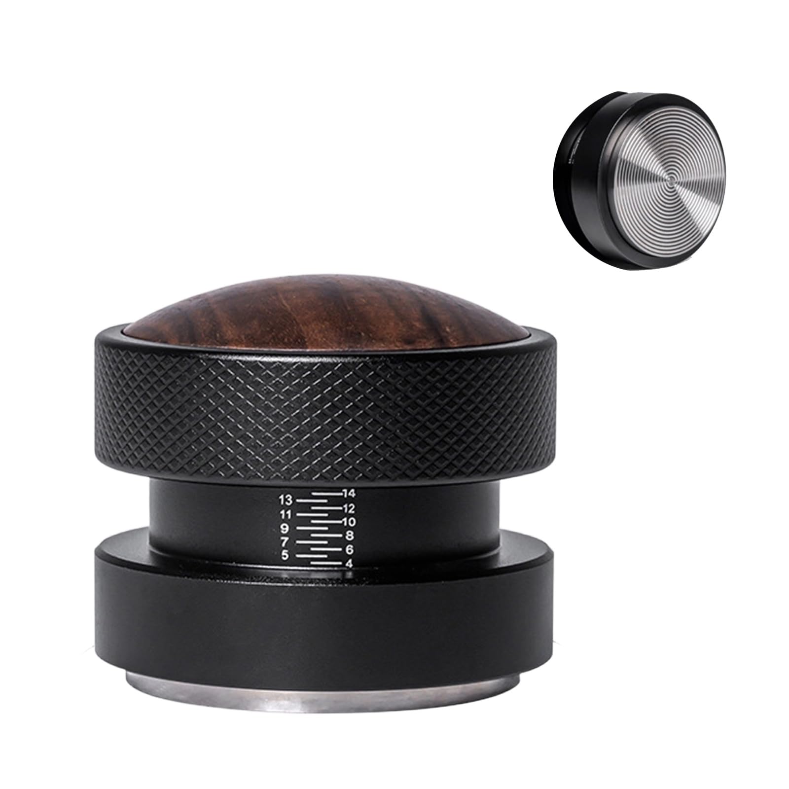 Zxfdsfdbnm 51mm / 53mm Coffee Tamper Stainless Steel Calibrated Espresso Tamper for Consistent Pressure and Smooth Adjustable Depth Coffee Distributor