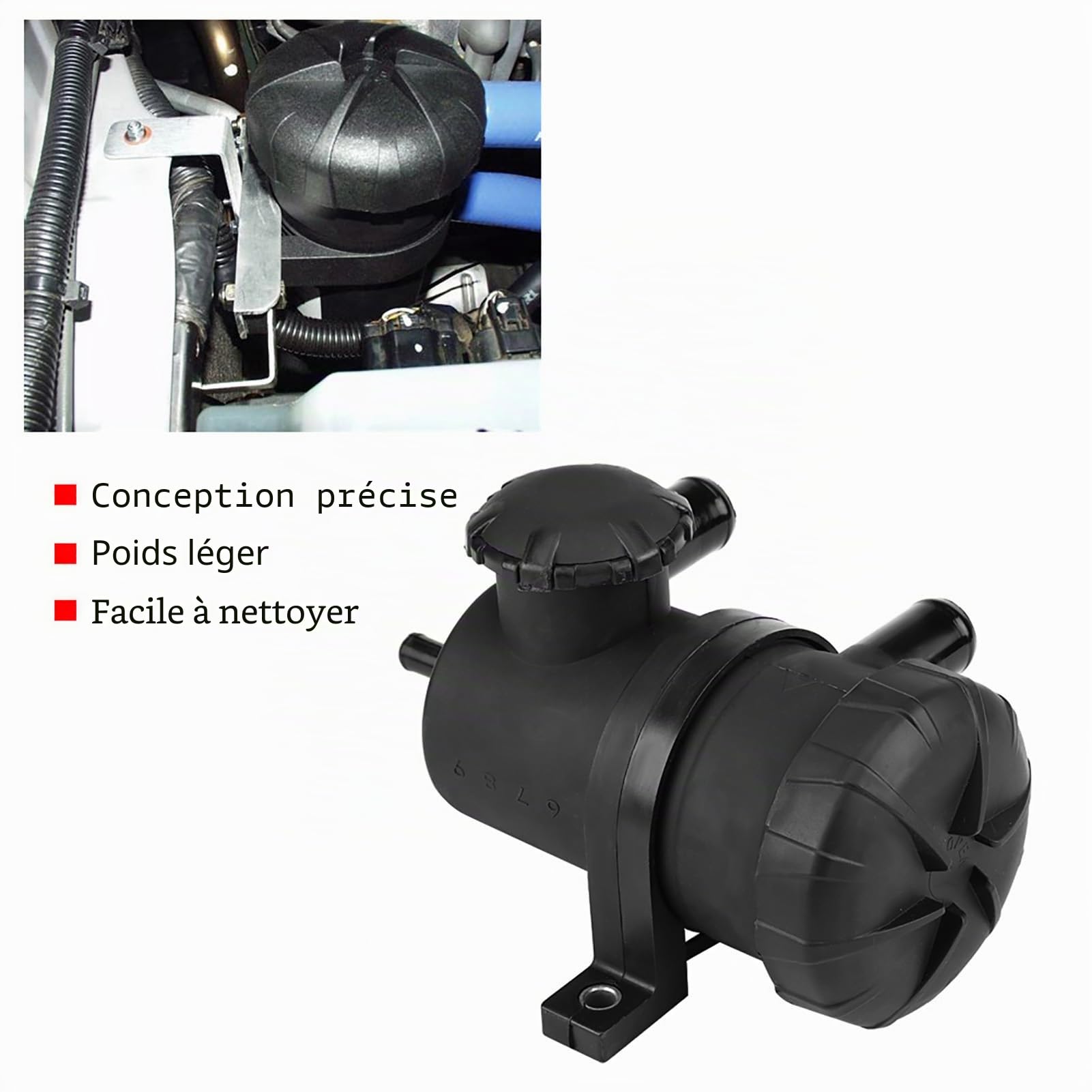 Réservoir de réservoir d'huile Suuonee Catch, séparateur huile-air universel de 25 mm en acier inoxydable pour la ventilation du carter de vilebrequin 3931030955