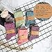 Loritta 5 Pairs Womens Vintage Style Winter Warm Thick Knit Wool Cozy Crew Socks,Free size,Multicolor