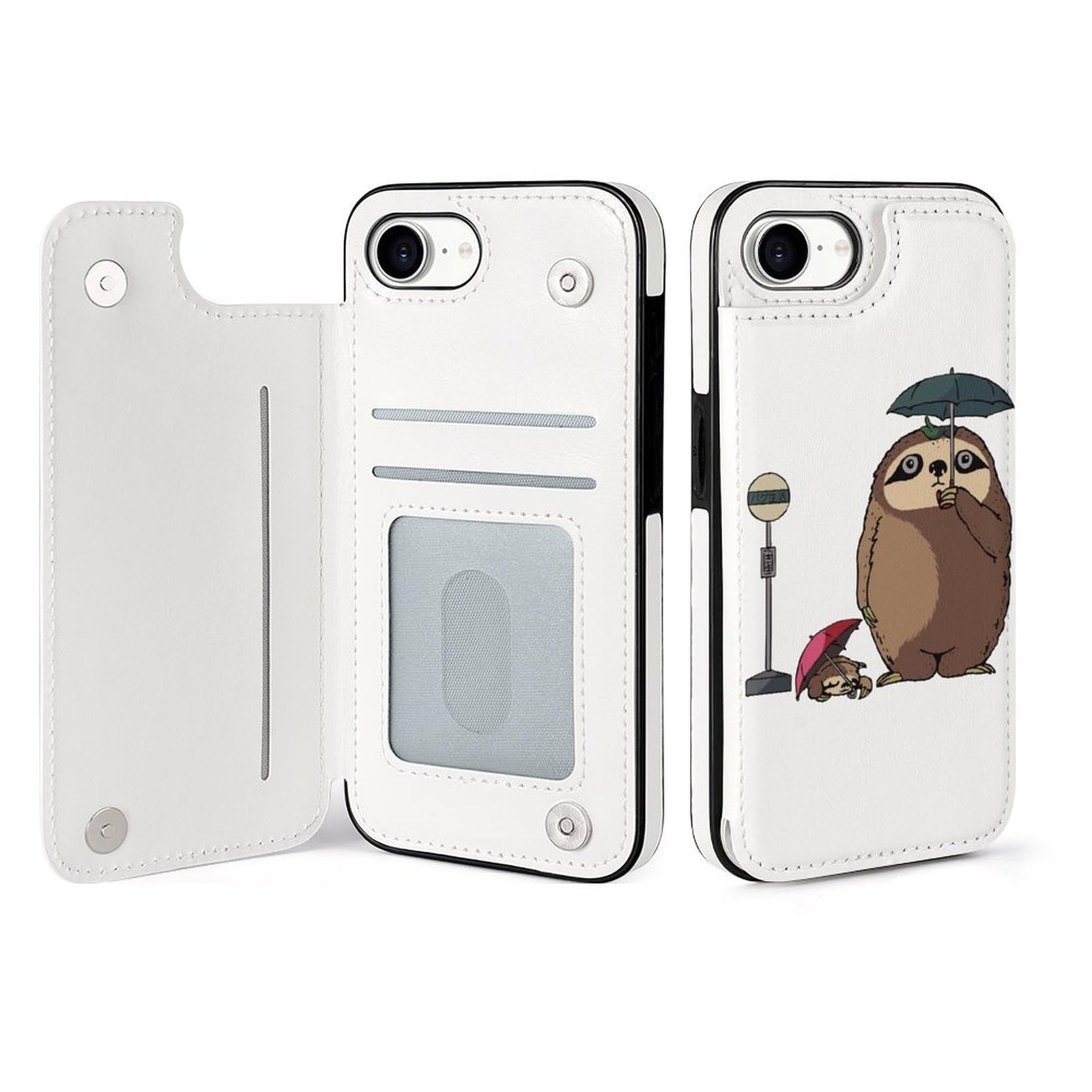 Amazon.co.jp: 【iPhone16e ケース 手帳型】 おもしろ ナマケモノ