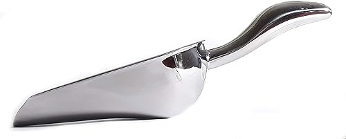 Miniatura 7 de Cuchara de metal de acero inoxidable, cuchara de palomitas de maíz, cuchara de comida para perros de 9.4 pulgadas para fiestas, bodas, resistente