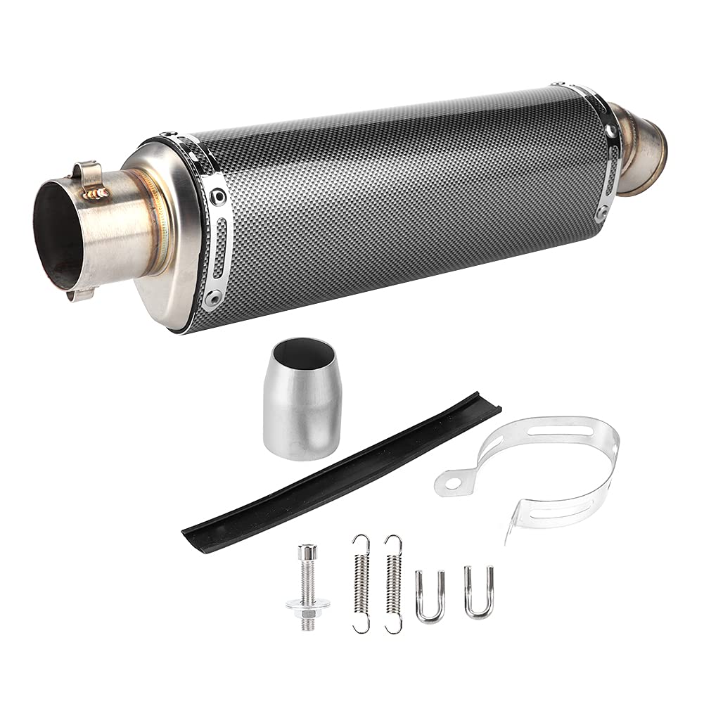 Tubo Del Silenciador De Escape, Punta Del Silenciador, Tubo De Escape Universal Para Scooter De Motocicleta De 51 Mm / 2 Pulgadas Ajuste De Textura De Fibra De Carbono Para R3 R6 R15