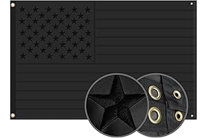 Multi-purpose Heavy Duty Black American Flag 3x5 Ft
