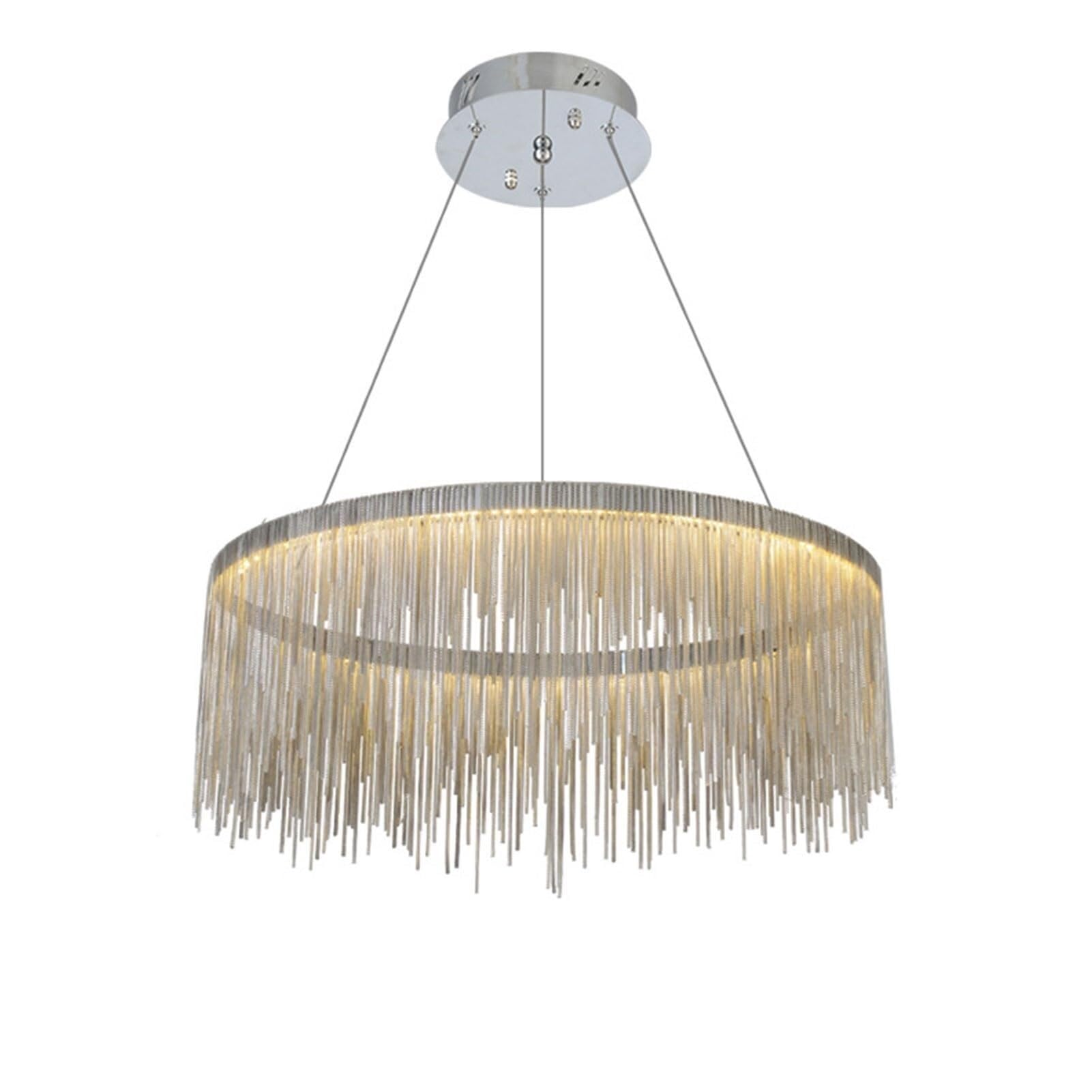 Suspension en cristal moderne de 40cm avec intensité variable à 3 couleurs