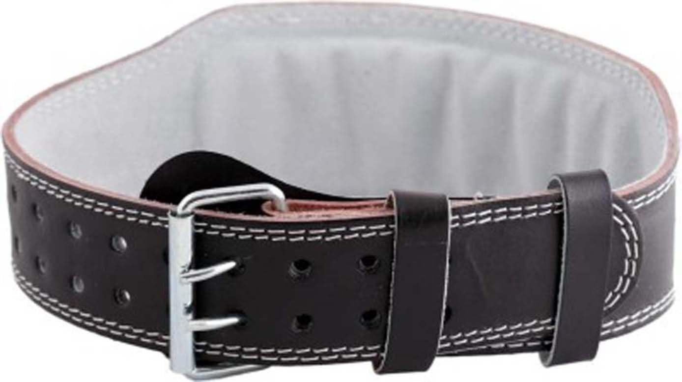 Monika Sports Gymblt Leather Weight Lifting Belt (Black)