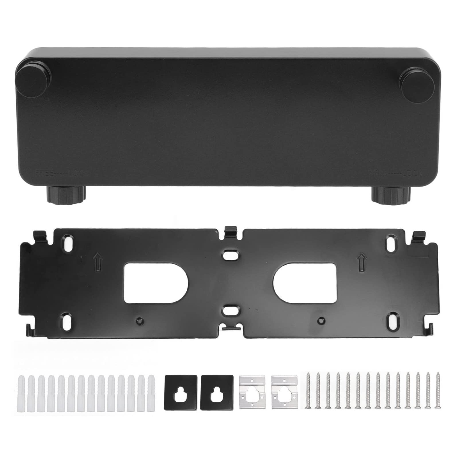 Retractable Clothesline, 17 Ft Wall Mounted Clothesline Space Saving Safety Design Clothes Drying Line for Bathrooms Balconies(Black)