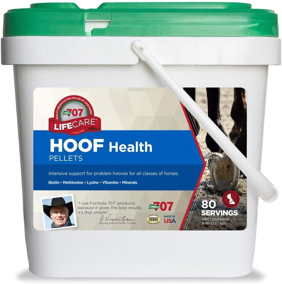 Formula 707 Hoof Health Equine Supplement 5lb Bucket 80 Servings Biotin, Amino