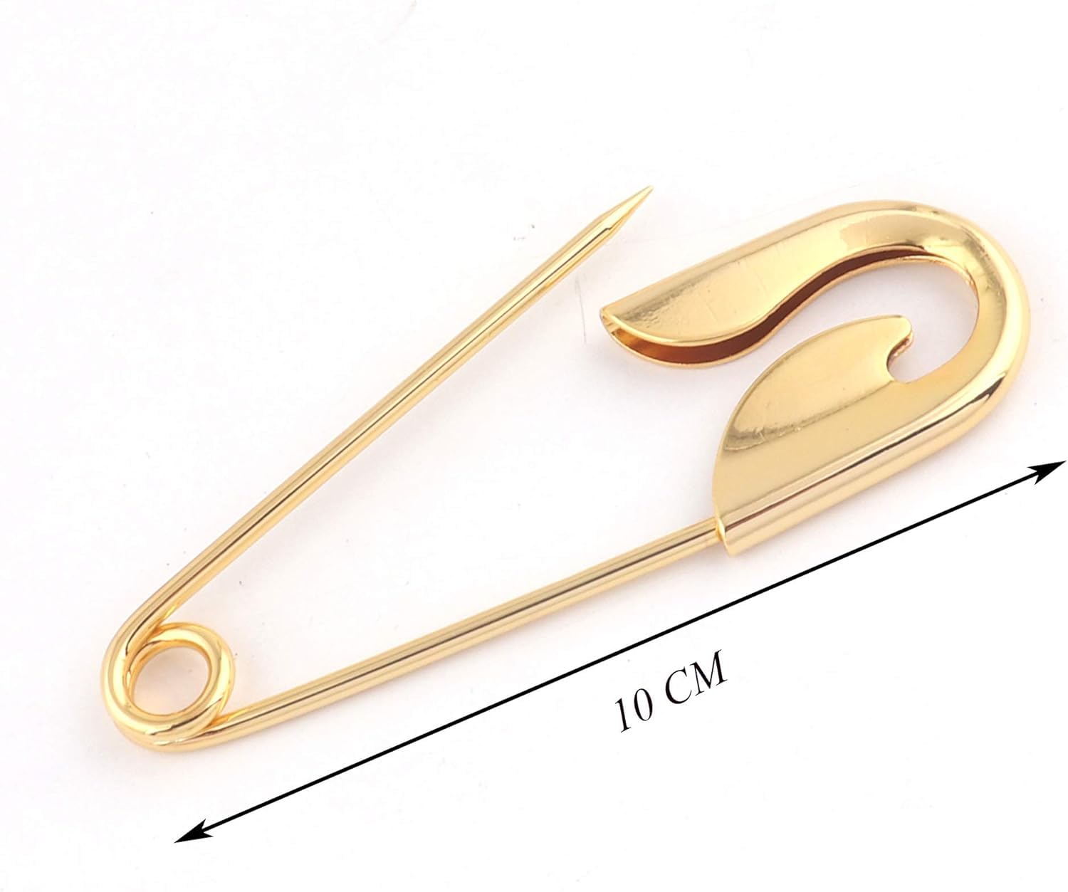 agrafka, 5/10/20 szt. 100 mm złote szpilki bezpieczeństwa DIY narzędzia do szycia akcesoria duże metalowe szpilki zapięcia(10pcs 100mm)