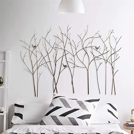 Amazon メタリック ウォールマウントと装飾 枯れ枝 デコレーションハンギングホームの壁 家具彫刻 35 4in 50 Lrrjj インテリア