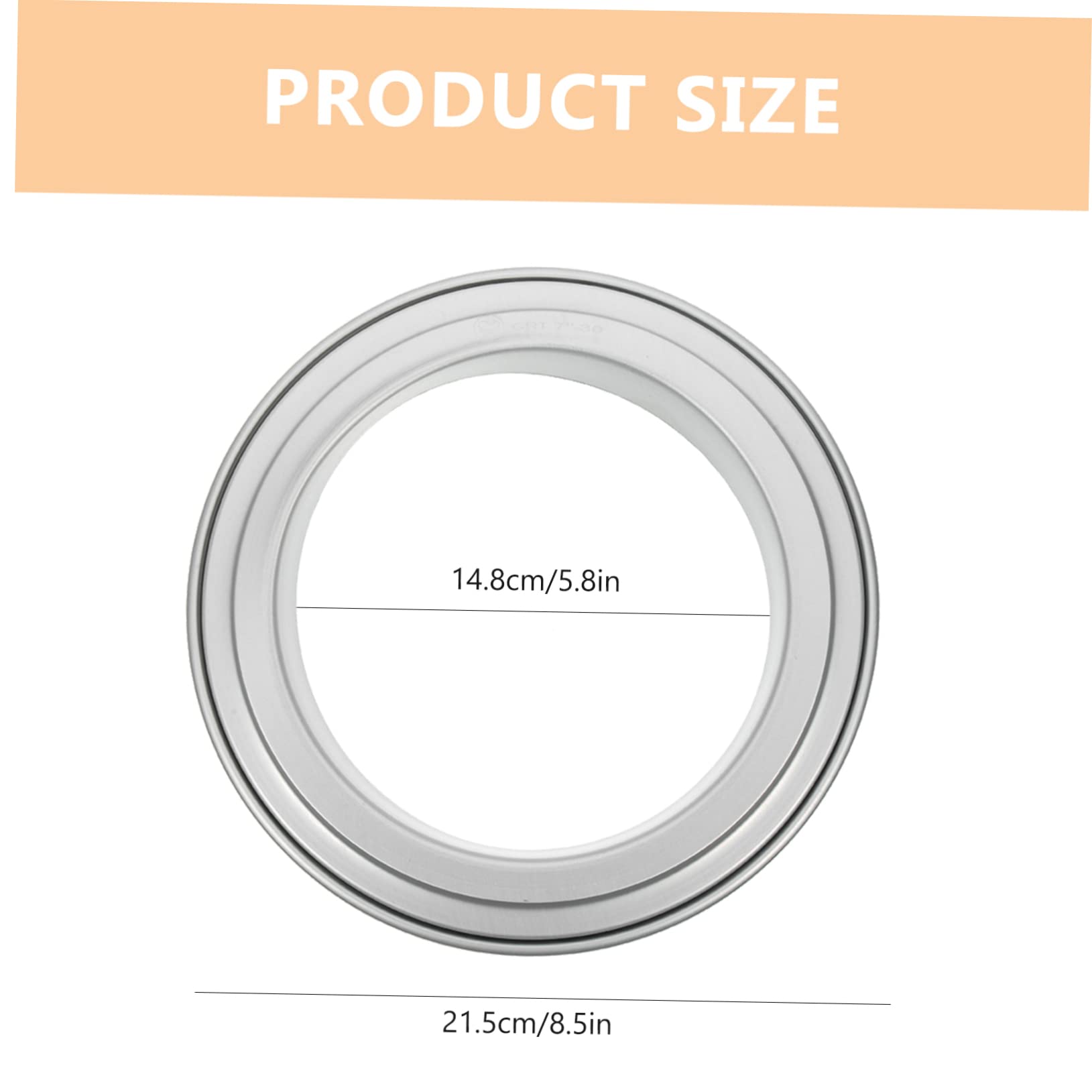 KICHOUSE Pizza Saucing Ring Heat Resistant Metal Pizza Seasoning Tool with Smooth Edges Easy to Clean for Home Bakery Restaurant Cooking