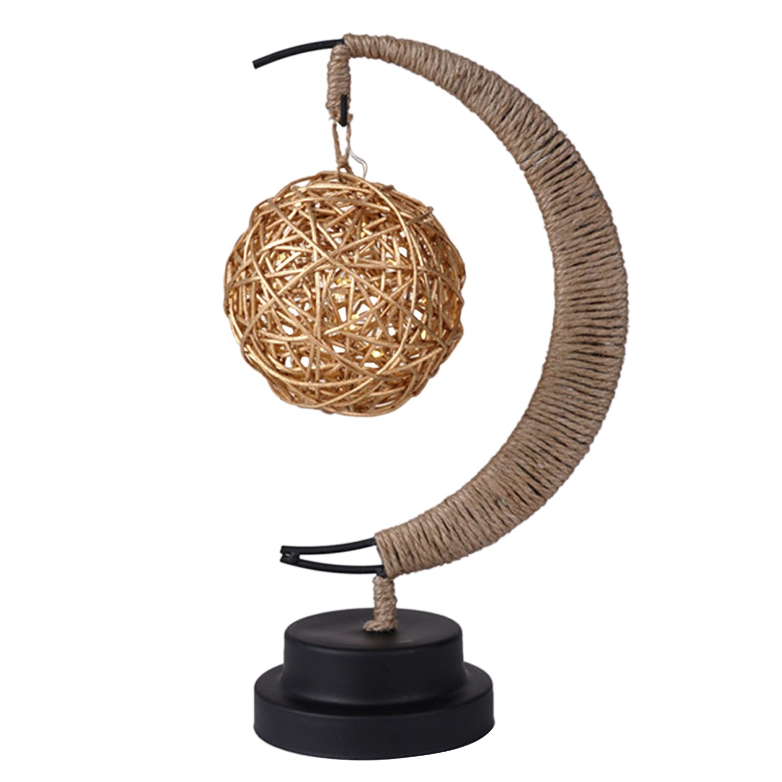 MHADBKH Rattan Woven Eid Led Light Star Decorative Night Lamp Ornaments Supplies New Year Decoration Rattan Woven Light
