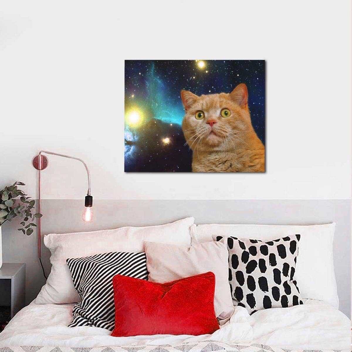 Amazon.co.jp: アートパネル ポスター 絵画 宇宙 猫 装飾画 アート