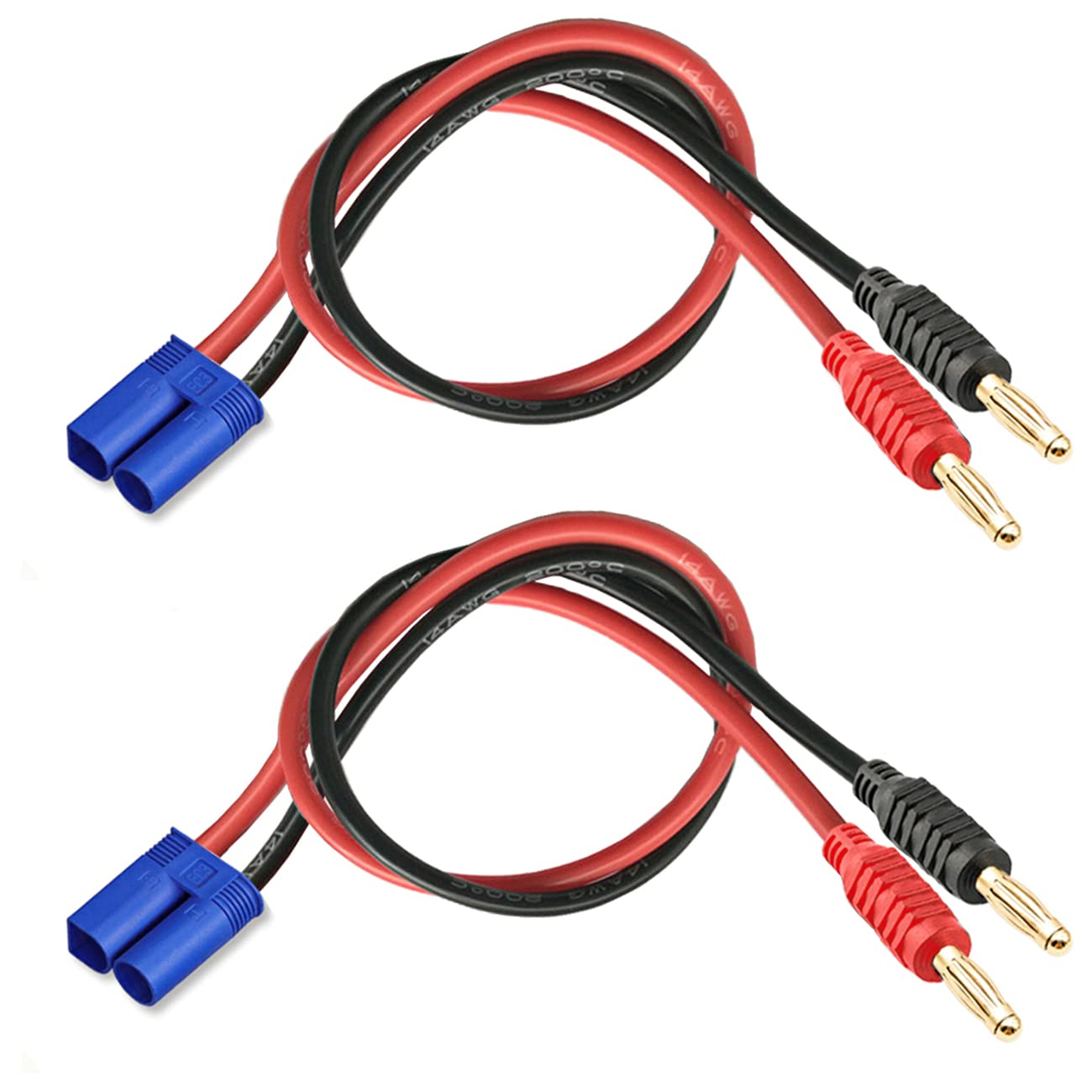 WOODGUILIN 2-Pack EC3 Male To EC5 Female Connector Adapter Plug - For RC Lipo Battery, No Soldering Needed - View #12