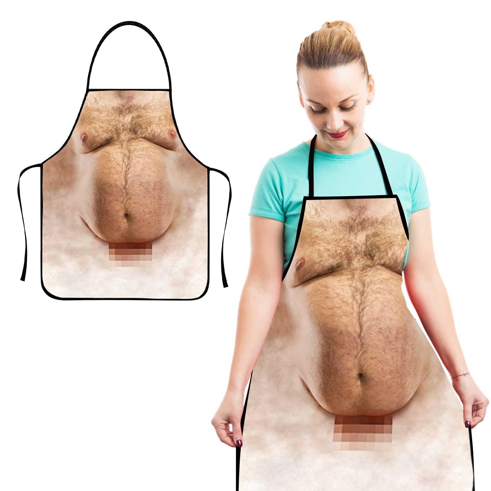 Funny Gifts for Men Him,Stocking Fillers for Men,Funny Belly Kitchen Apron, Novelty Gifts for Men Secret Santa Gifts for Men Husband on Christmas Birthday Anniversary Valentine's Day Gift