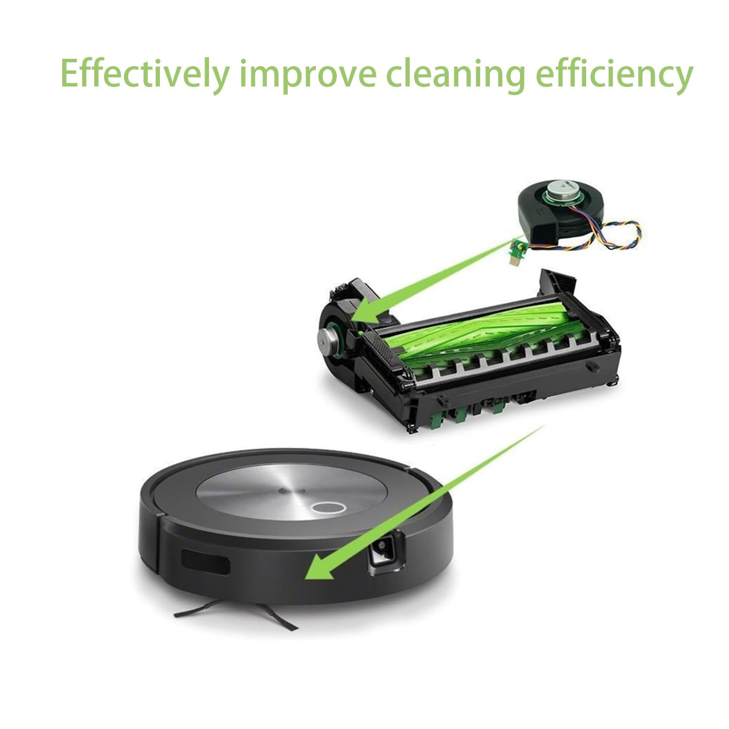 Silnik wentylatora wentylacyjnego do odkurzacza kompatybilny z IRobot Roomba E5 E6 I3 I3+ I4 I4+ I6 I7 J7 I8 silnik wentylatora wentylacyjnego, wymiana części do naprawy odkurzacza robota